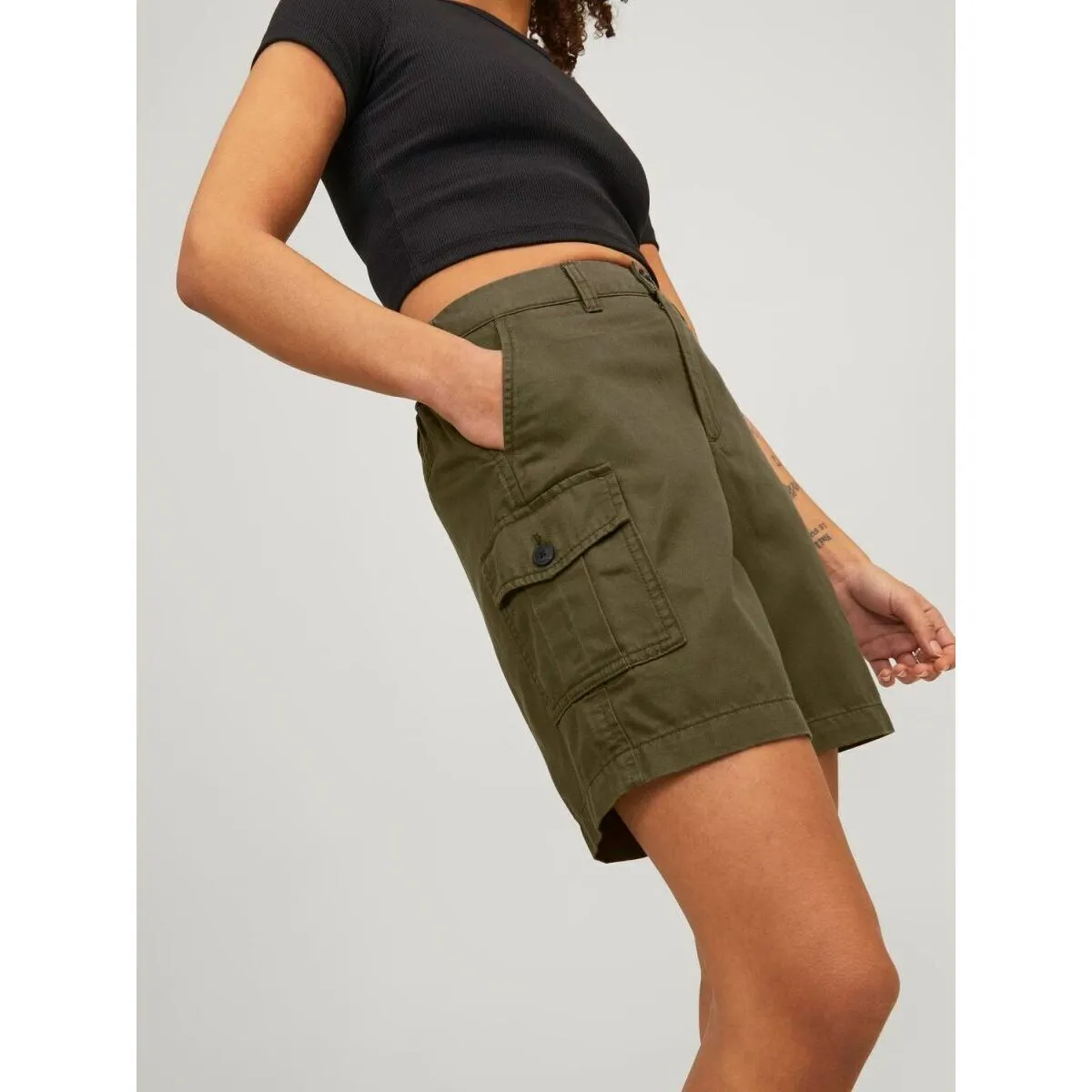 12225955 Forest Night Cargo Shorts - Holly Design.