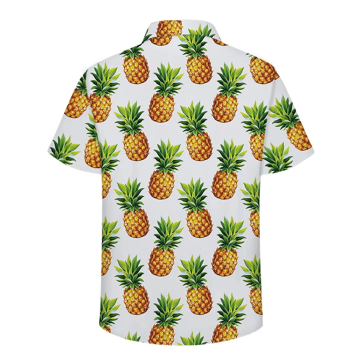 Allthemen Mens 2-Piece Summer Pineapple Printed Beach Shirt & Shorts