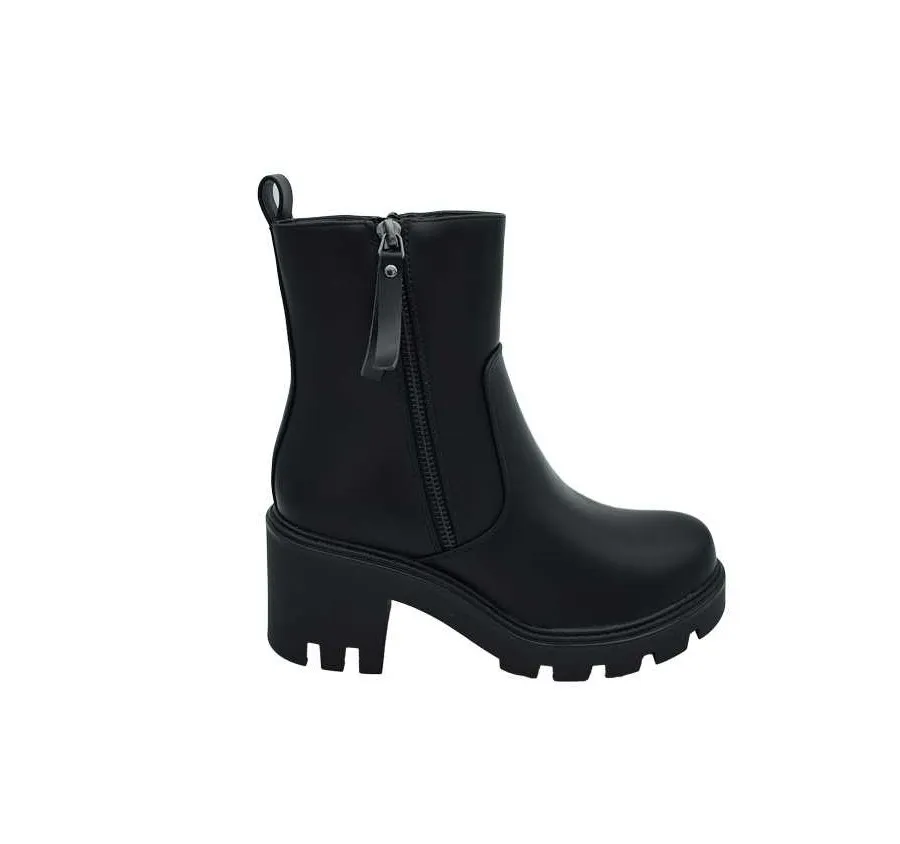 BOTA ME MOLAS YZS22747 PLATAFORMA PARA MUJER CREMALLERA POLIPIEL NEGRO 27528