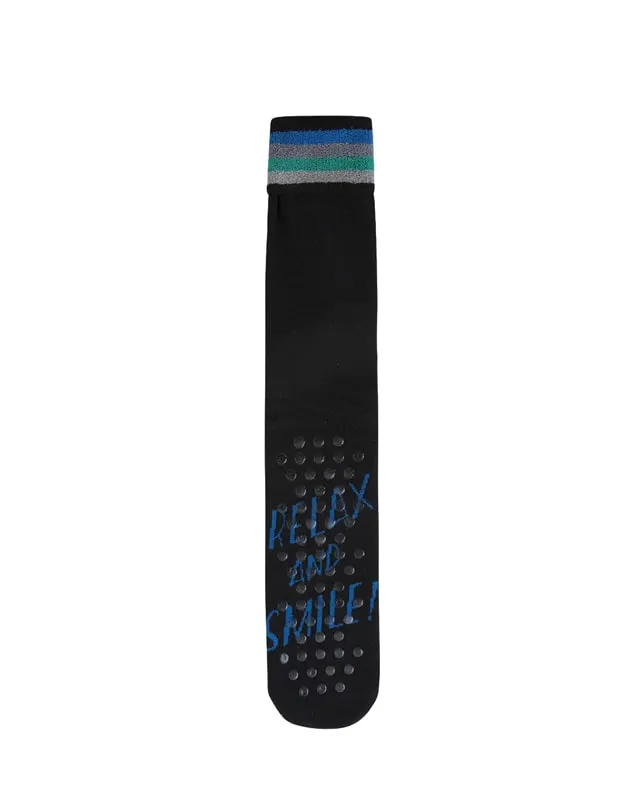 White Knitted Anti-Slip Sock