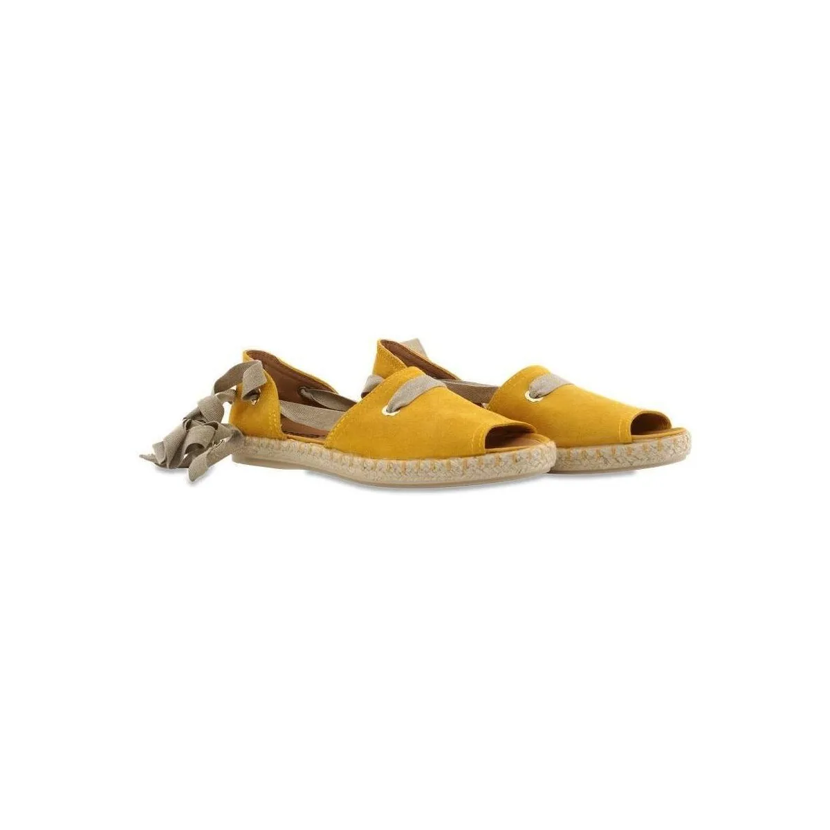 LORCA ESO9150 Women's Open-Toe Bow Jute Espadrille