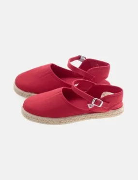 PISAMONAS Red Plain Espadrille