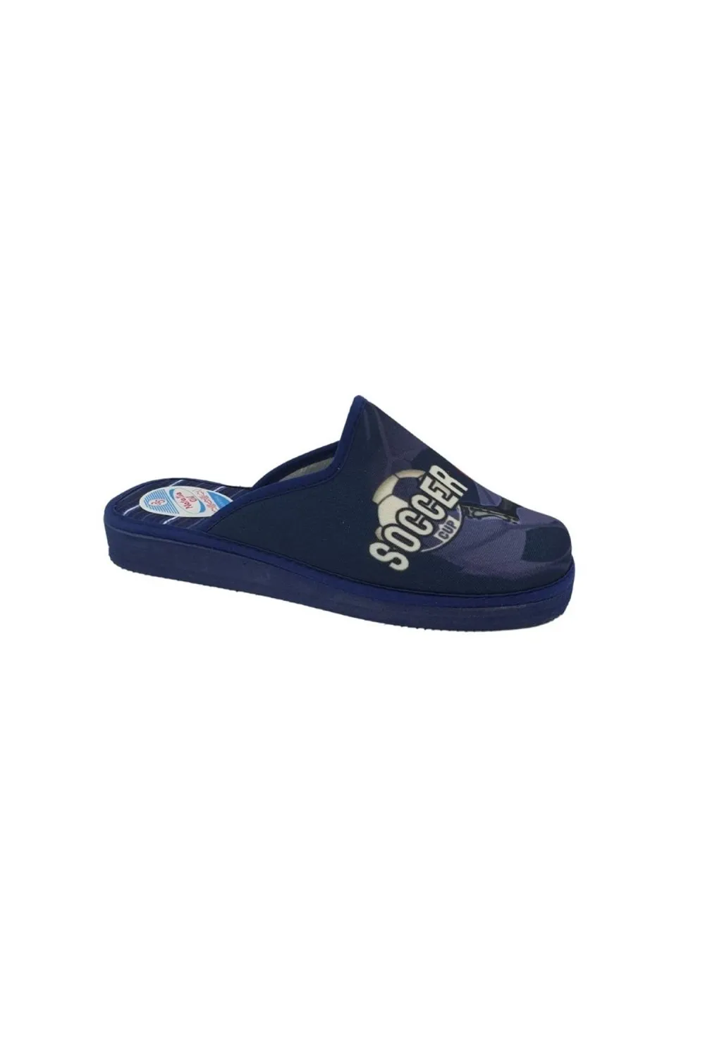 Zapatillas niños Natalia fútbol azul marino talla 100.